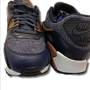 Nike Air Max 90 Premium “Thunder Blue” Sz 9 Details about Nike Air Max 90 Premium 700155 404 Wool Thunder Blue Shoes Men's Size 11